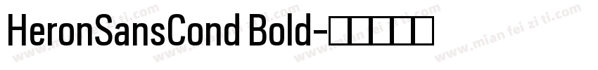 HeronSansCond Bold字体转换